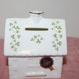 Vintage Royal Tara Shamrock Cottage Bank